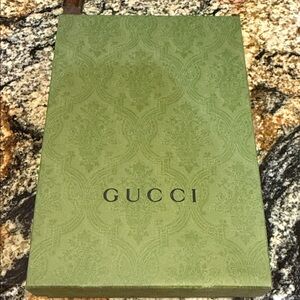 Gucci Embossed Green Logo Gift Box